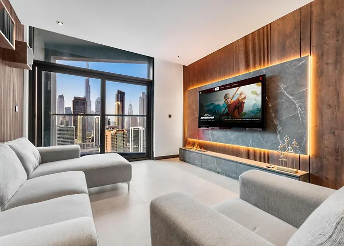 15 Northside - Brand New Full Burj View - 1Br